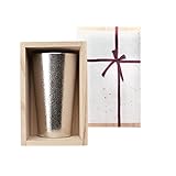 【能作 和紙でラッピング】 ビアカップ 桐箱入 270ml