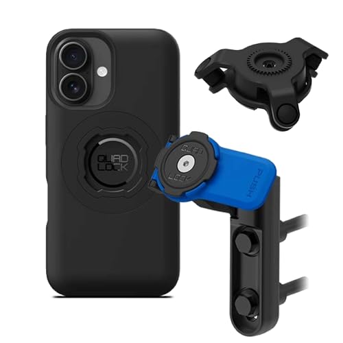 Image of Quad Lock Brake /Clutch Motorcycle Phone Mount with Vibration Dampener and MAG Phone Case for iPhone 16