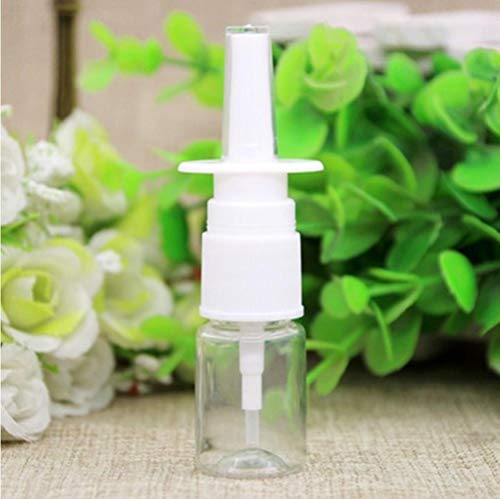 QPM 5ml Empty Plastic Nasal Spray Bottles Pump Sprayer Mist Nose Spray Pet Refillable Bottles,Transparent