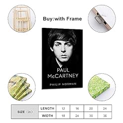 Paul McCartney Poster sur toile Motif chanceur rock 50 x 75 cm - Les Beatles, Paul McCartney, John Lennon, RIngo Starr, George Harrison Paul McCartney Poster sur toile Motif chanceur rock 50 x 75 cm – Image 2