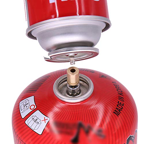 Adaptador de recarga de gás, Romacci Acampamento ao ar livre G-as Refil Adaptador Fogão Cilindro G-a