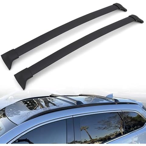 Etesan Roof Rack Cross Bars Fit for Mazda CX-9 CX9 2016-2023 Premium Aluminum Crossbars Rooftop Roof Rails Black Cargo Luggage(Models with Factory Roof Rails) Cover
