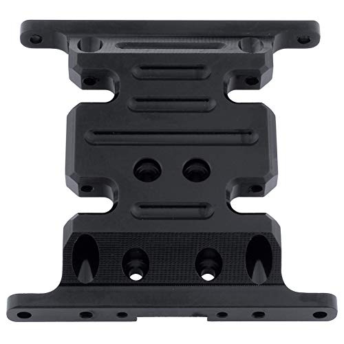 HobbyPark Aluminum Center Frame Brace Transmission Skid Plate for AXIAL SCX10 1/10 RC Rock Crawler Car Option Parts (Black)