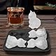 Eiswürfelform,Katze Eis Würfel Tray Form - 3D Katze Form Eis Würfel Trays,Eiswürfelbehälter Mit Deckel,4-Fach Eis Würfel Formen Für Whisky Bier Wein Kaffee
