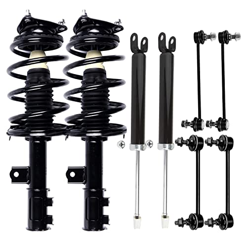 SCITOO - (8pcs) Complete Struts Assembly,Shock absorber,Stabilizer Bar Link Kit fit for Hyundai Elantra 2007-2010,