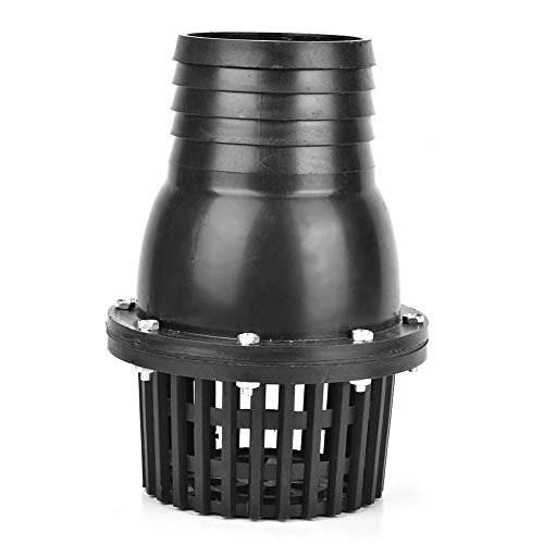 Alvinlite PVC Check Valve|Water Pump Foot Valve Low Pressure Flat Check Valve for Fluid Machine Black|4 inches Water Pump