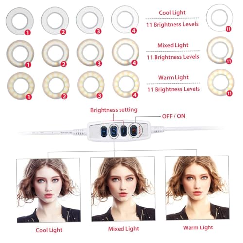 Lámpara LED de relleno MAGICLULU recargable para móvil y soporte de aleación resistente 5