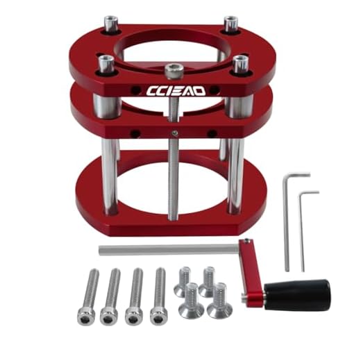 Durable Router Table Lift with 4 Jaw Clamping, Super Clamping Force Lifting System Base for 65mm Diameter Motors, Quick, Accurate, Repeatable Setups