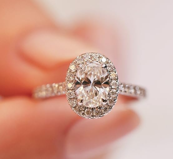 925 Sterling Silver Halo Solitaire Engagement Ring Cushion Cut Cubic Zircon Diamonds Stone 925 Sterling Silver Engagement Wedding Band Ring for Women Jewelry-Making-Patterns 7