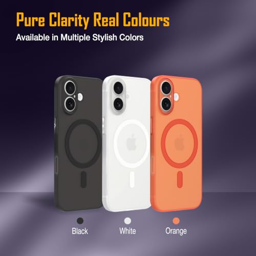 Image of ZAP CASE Paper Thin Case for iPhone 17 | Ultra-Slim 0.5 mm Back Cover | Metal Buttons | Lightweight | Matte Finish | Anti-Fingerprint | Scratch Resistant | Camera Protection | Magsafe | Black