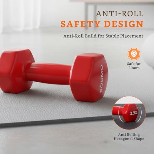 Image of Amazon Brand - Solimo Vinyl Dumbbell