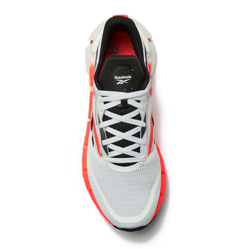Reebok Floatzig Running Shoes for Men, Footweaer White/Orange Flare/Core Black, 9