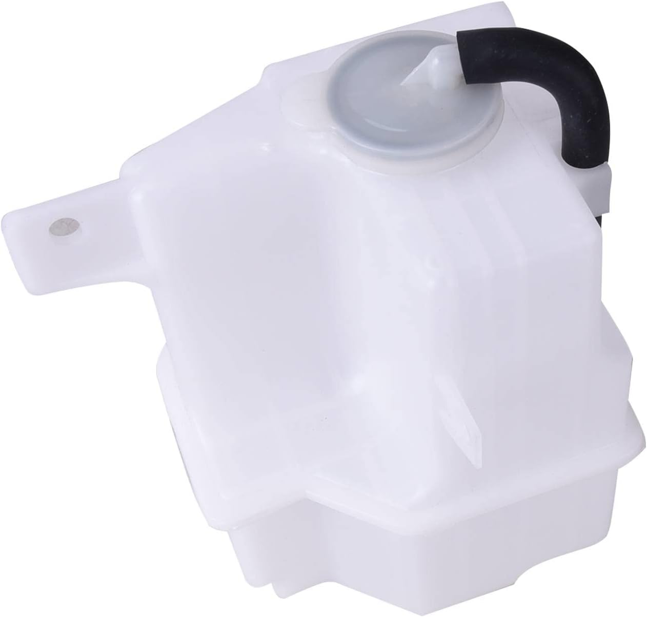 Coolant Overflow Reservoir Bottle with Cap, Radiator Coolant Tank for Engine Cooling System, Heat-Resistant Plastic, Replacement Part