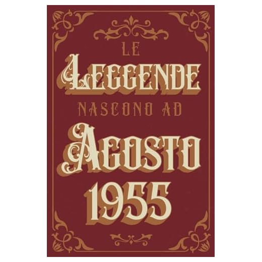 Le Leggende Nascono Ad Agosto 1955: Idea regalo originale e divertente di 68 anni per donne e uomini. Taccuino a righe
