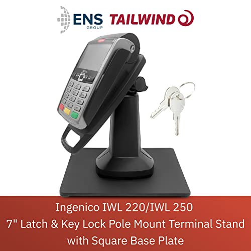 Soporte para terminal Ingenico IWL 220/250 con base negra miniatura 2