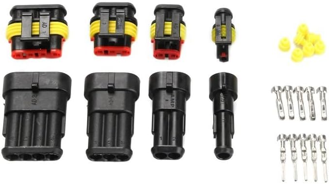 708pcs 1 2 3 4 5 6 Pin HID Waterproof Connectors Automotive Wire Male And Female for Auto Car Marine Replacement Parts VUQLDHAYZ