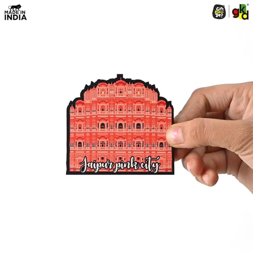 Image of GKD India Tourism Wooden Fridge Magnet | Travel Souvenir | Decorative Refrigerator Magnet for Home, Kitchen, Office & Cafe | Fridge Decor & Gift for Travel Lovers Pack of 6