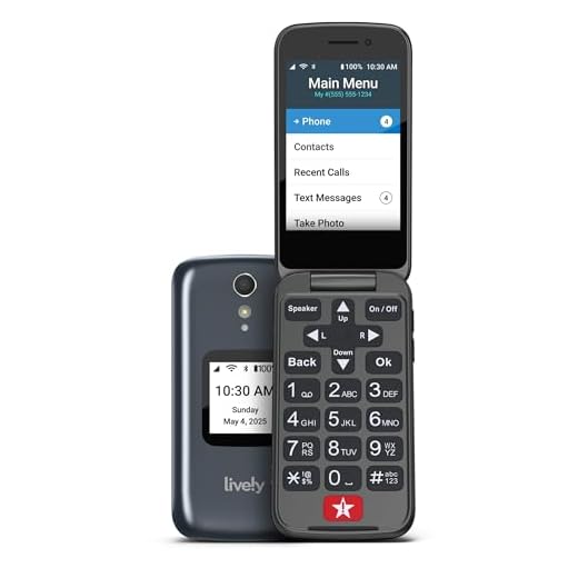 LIVELY Jitterbug Flip Cell Phone for Seniors, Flip2, Graphite