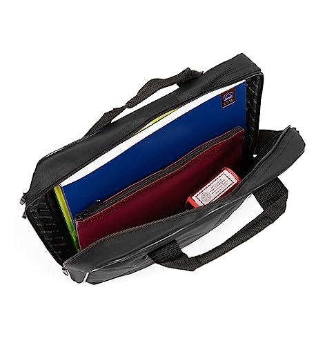 National Notary Association Carry-All Notary Bag – Letter Size Carry-All with Multiple Pockets, Adjustable Shoulder Strap, and Mini Padlock Included2