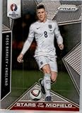 2016 Panini Prizm UEFA Euro Stars of the Midfield #29 Ross Barkley England Official FIFA Soccer Card in Raw (NM or Better) Condition
