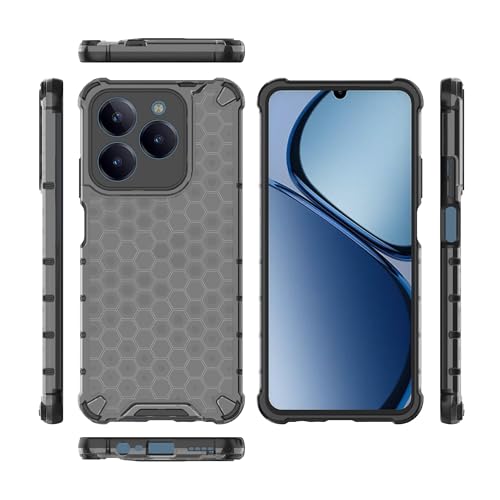 Image of Glasgow Back Case Cover Compatible with [ Realme C63 / Narzo N63 ] (Stylish Design) - Black