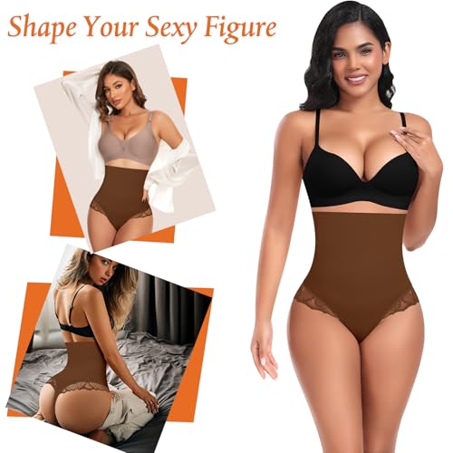 Image of Womens Thong Shapewear Mid to High Waisted Shaper Thong WN0017