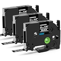 3x MarkField Compatible Cinta de etiquetas Repuesto para Brother