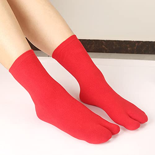 image for ZARSIO 3 Pairs Japan Tabi Socks Elastic Flip Flop Socks V-Toe Split To