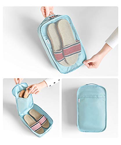 Cubos organizadores Bycc Bynn, 8 peças de organizadores de mala de viagem, Bege