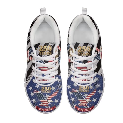 Image of GIFTPUZZ Mens Lace Up Athletic Trainers Running Sneakers Wedge Breathable Gym Lightweight Sports Tennis Shoes