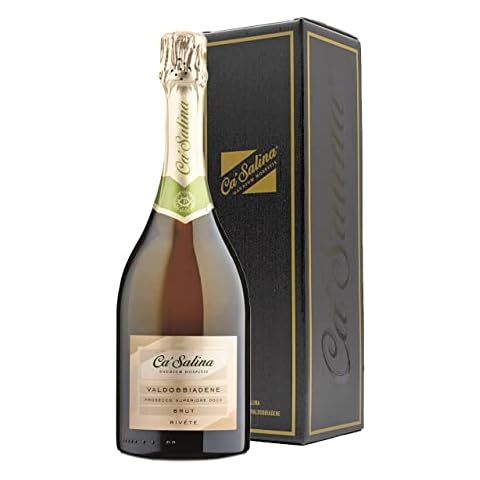 Ca'Salina Prosecco Superiore DOCG - Premium Prosecco Gift Box - Valdobbiadene Brut (low sugar dry to your taste) - 75cl Cover