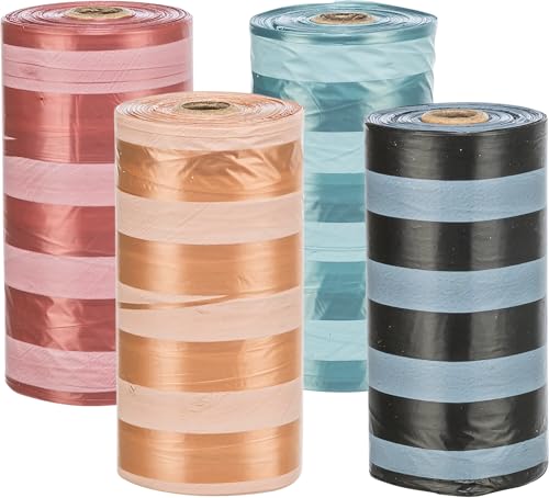 Trixie Dog Pick Up Sacchetti per deiezioni Canine, Confezione da 4 Rotoli da 20 Sacchetti Assortiti, per Cane, Taglia L