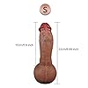 Dildo XXL,Realistischer Flüssiges Silikon Dildo,mit Starke Saugnapf Klassische Dildos Analdildos,100% Hautgefühl, mit Echten Venen und Prallen Hoden,Sexspielzeug für Frauen und Männer(S,22cm*4.5cm) #1