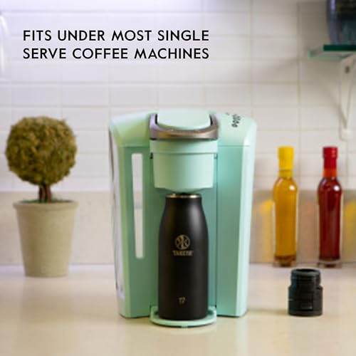 Image of Takeya Traveler Stainless Steel Travel Coffee Mug with Flip-Lock Lid (17 oz, Aqua)- Leakproof Insulated Mug for Coffee & Tea