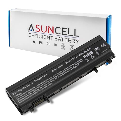 Image of ASUNCELL Laptop Battery for Dell Latitude E5440 E5540 Battery Type VVONF VV0NF N5YH9 CXF66 F49WX 0K8HC 1N9C0 451-BBIE 11.1V 58Wh 6Cell