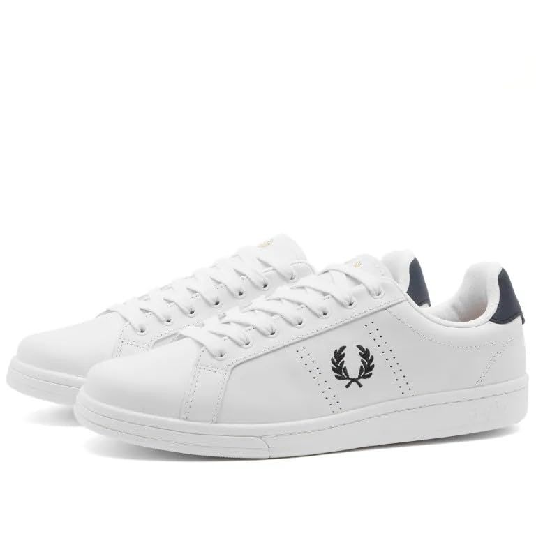 Fred Perry B721 Leather (Blanco 567, Sistema Tallas Calzado EU, Adulto, Hombre, Números, Mediano, 44)