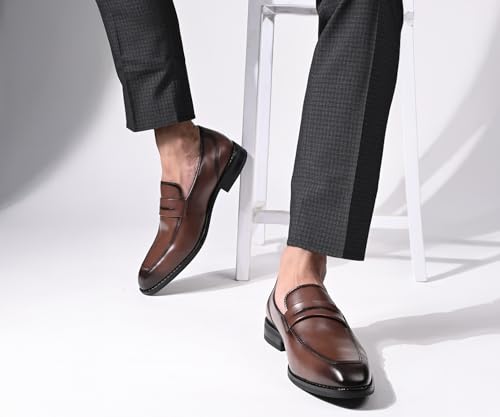 Image of LOUIS STITCH Formal Shoe for Men Shoes |Breathable Lining, Moccasins Style | Comfortable for Business, Casual, Parties (SX MC)