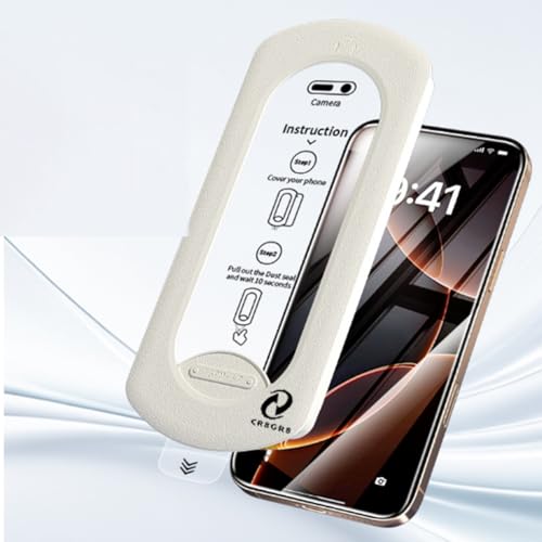 Protection écran iPhone 16 Pro Max CR8GR8 fini les bulles avec le verre trempé applicateur facile