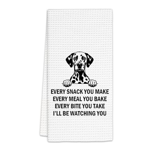 FIicy Torchons de cuisine, cadeaux pour les amoureux des chiens dalmatiens, cadeaux de propriétaire de chien dalmatien (40,6 x 61 cm)