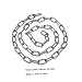 SOLUSTRE 1 Meter 4MM Diameter Metal Chain Metal Coil Chain for Hanging Lights Plants and Decorations in Industrial Style