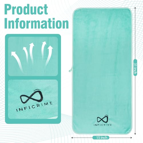 2 Pack Microfiber Gym Towels, 380 GSM 15"x31" Bigger Size Super Soft Quick-Drying Towels for Workout, Yoga, Fitness, Sports, Sweat Absorbent & Lightweight - Image 3