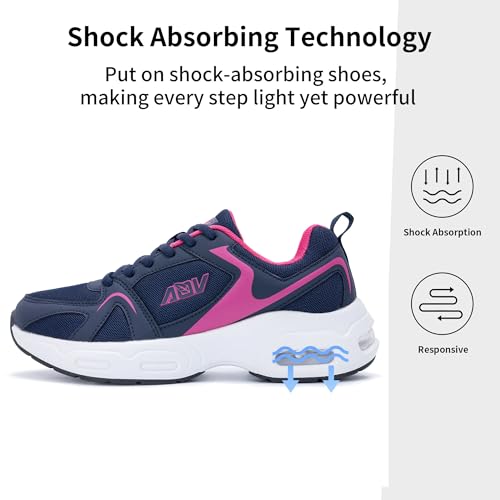 Women Arch Support Walking Shoes Orthotic Sneakers for Plantar Fasciitis Tennis Running Shoes3