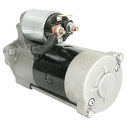 New 12 Volt Starter Compatible With/Replacement For Kioti Daedong Tractor E5500-63014, E5500-63015, E5500-63016, 19601, Mg117559, Tm000A07101, 600931 1.7Kw Power, 9 Teeth, 1.331In Gear Od #TOP4