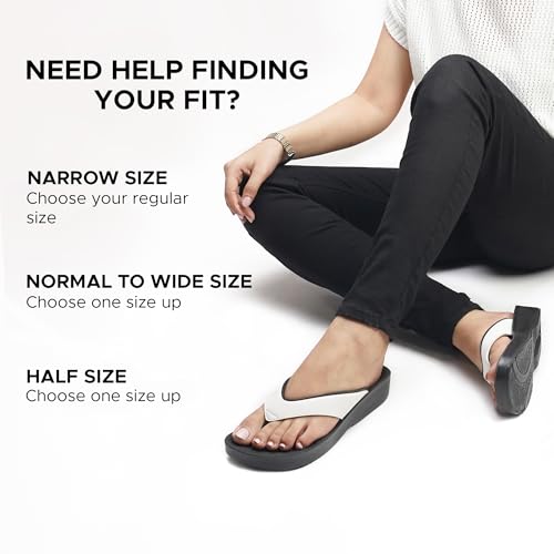 Image of AEROTHOTIC Original Orthotic Comfort Thong Style Flip Flops Sandals for Women with Arch Support for Comfortable Walk