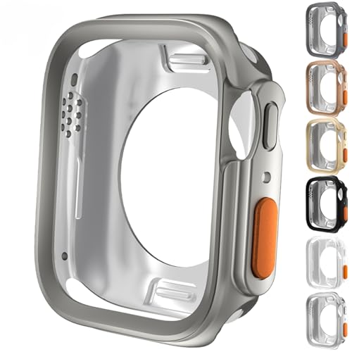 Funda iWatch para transformar tu Apple Watch 45mm en un modelo Ultra 2 con TPU suave resistente 2