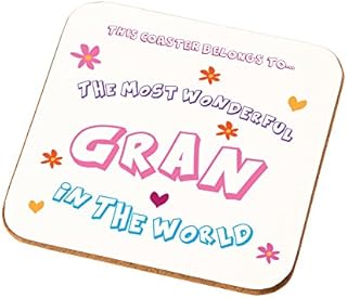 Most Wonderful Gran in The World Coaster Gran's Birthday Any Occasion Gift Idea