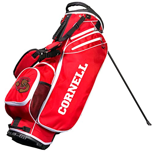 Team Golf NCAA Cornell Birdie Stand Golf Bag, Lightweight, 14-Way Club Divider, Spring Action Stand, Insulated Cooler Pocket, Velcro Glove and Umbrella Holder & Padded Handles