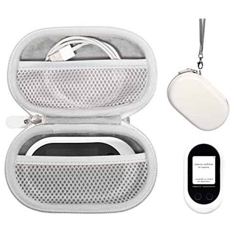 GETGEAR Case Pocketalk Classic Language Translator Device- Portable Two-Way Voice Interpreter (White) Cover