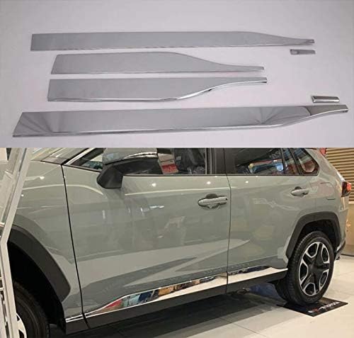 Momoap/ABS Chrome Car Body Door Side Molding Trim sill Cover Guard for Toyota RAV4 RAV-4 2019-2020-2021-2022-2023