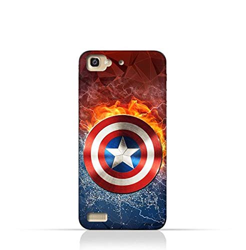 Huawei GR3 TPU Silicone Protective Case with Shield of Captain America Design